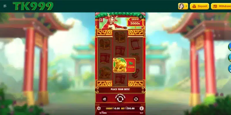 Lucky Ox Slot Game in TK999