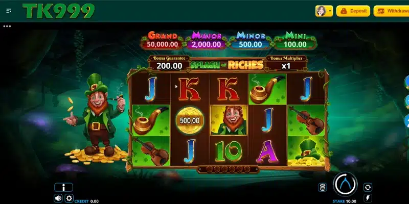 Splash of Riches Slot Game in TK999