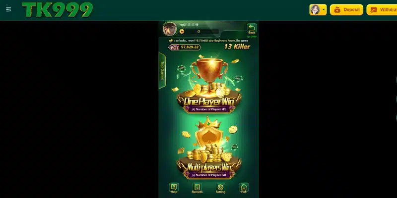 13 Killer Card Game in TK999