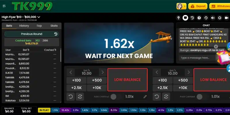 High Flyer Slot Game in TK999
