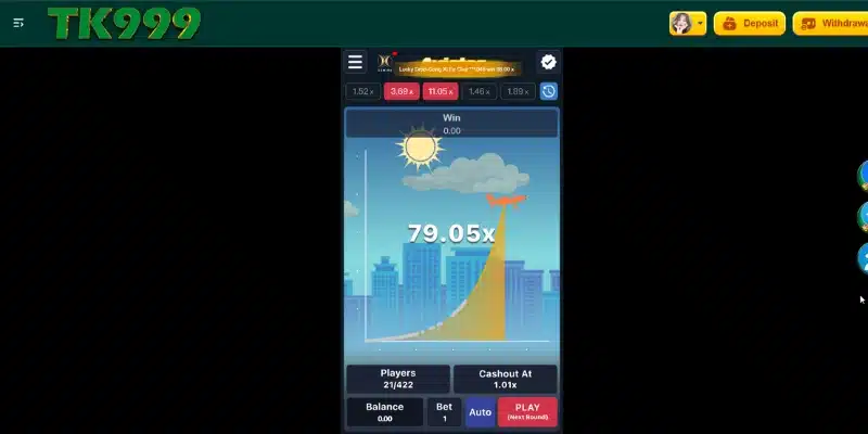 Aviator Slot Game in TK999