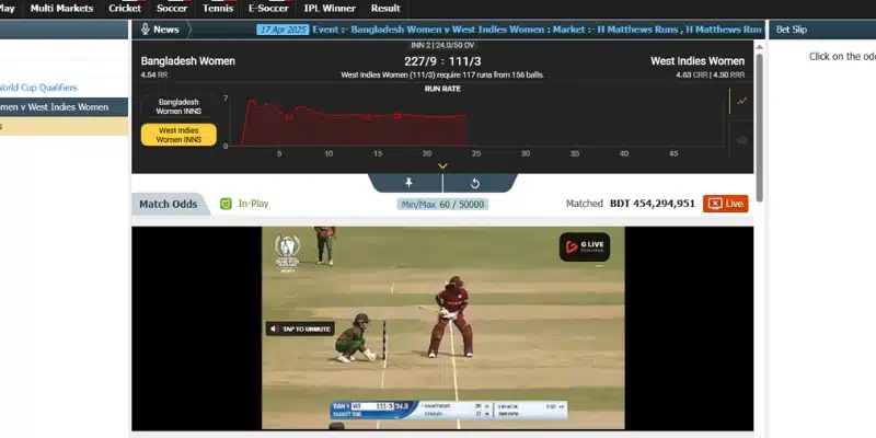 Online Cricket Betting in Bangladesh with Live Odds in TK999