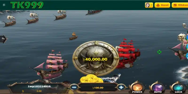 Pirates War Fish Shooting Game in TK999