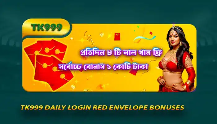 TK999 daily login red envelope bonuses